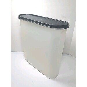 Vintage Tupperware #2239B-1 Modular Mates Cereal Keeper Container W/Lid Black